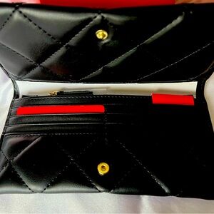 BRAND NEW MARIO VALENTINO WALLET BLACK LARGE (MADE IN ITALY)